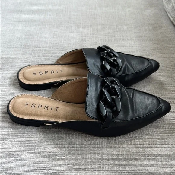 Esprit Black Mules size 7.5 - Picture 2 of 6